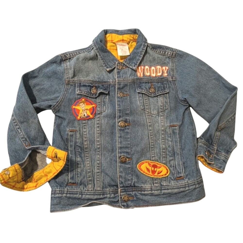 Disney Toy Story "The Sheriff Is Here!" Denim Jacket Boys Size 5/6 (120 cm)